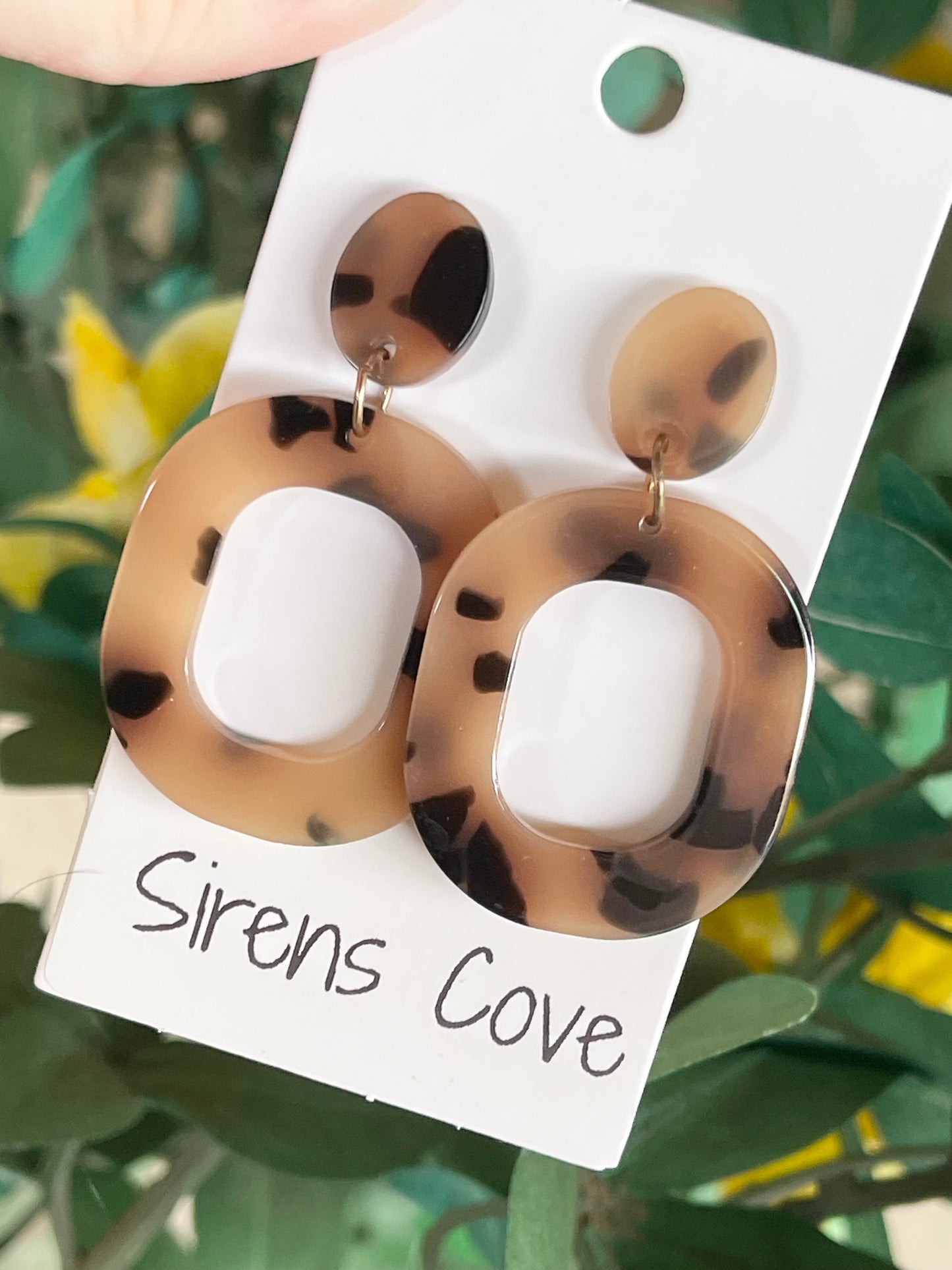 Cheetah Oval Hoops